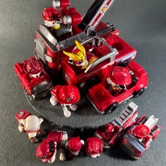 Paw Patrol Marshall Action Figure Fire Pup Truck Vehicle Lot Spin Master