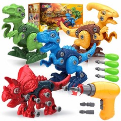 Dinosaur Toys for 3 4 5 6 7 Year Old Boy, Take Apart Dinosaur Toys for Kid 3-…