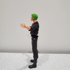 KC-ZORO-SET: 1/12 Wired Fabric Skirt Wrap & Belt for One Piece S.H.Figuarts Zoro
