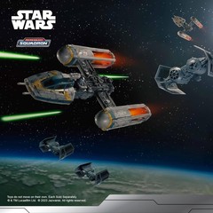 Star Wars Micro Galaxy Squadron Gold Leader Y Wing Vehicle with Figures 5 Inch