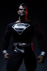 Ssr Knight Toys Superman Black Suit Deluxe Version 1/6 Scale Figure Toys