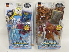 Alpha Flight Snowbird & Puck, Sasquatch Vindicator figure lot 1999 Toy Biz MOC