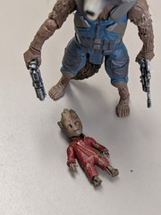 Marvel Legends Rocket Raccoon & Baby Groot Guardians Galaxy Vol 2 Mantis Wave
