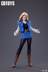 Cdtoys cd048A 1/12 Android 18 Female Head Sculpt &Clothing Suit Fit 6”Figure