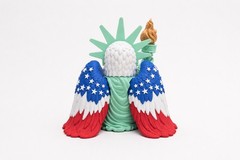 🇺🇸 American Eagle Lady Liberty Statue5” Tall Patriotic 3D Printed Collectible