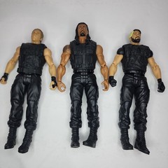 2013 WWE Mattel Basic The Shield Seth Rollins Roman Reigns Dean Ambrose Figures