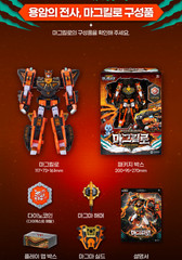 Miniforce Dinoid Warrior REX KAISER + 4 Headbot Set Transformer Robot Figure