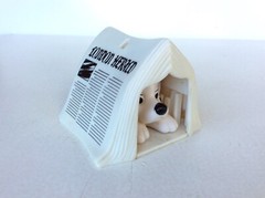 101 Dalmatians Hiding under a newspaper Figure, Vintage McDonald’s 1990’s