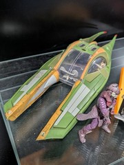 AOTC Star Wars Coruscant Chase Zam Wessell And Anakin Skywalker Speeders 3.75″