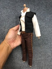 1/6 Custom Han Solo Star Wars ROTJ Harrison Ford Suit for body Action Figure