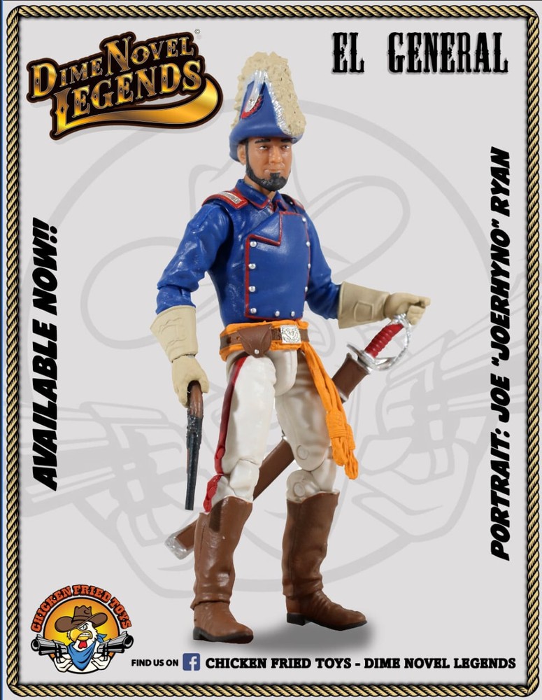 Dime Novel Legends 1:18 scale (4″) old west action figure El Generale