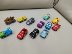 New 12pcs Disney Pixar Cars Back Force Lightning Mcqueen Jackson 6cm Storm Mater