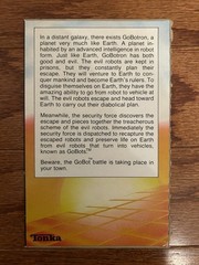 1980s Vintage {Tonka} “SUPER GOBOTS” {BARON VON JOY} (Sports Car) Figure Card