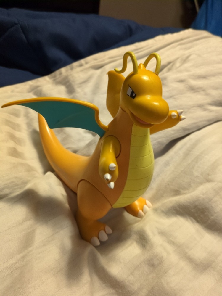 Pokemon Dragonite Figure Jazwares 2021 Poseable Figure EUC