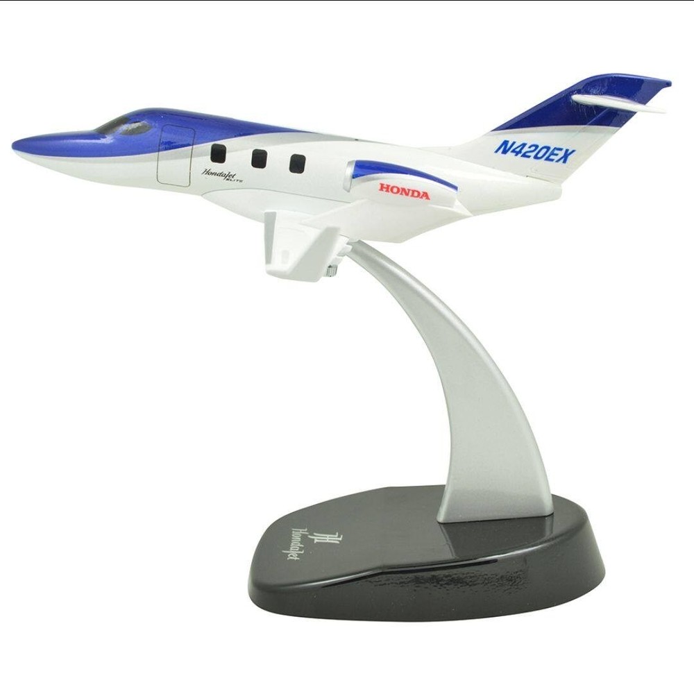 HondaJet Metal Commercial Aircraft Jet Airplane Model Diecast Plane Blue 1:72