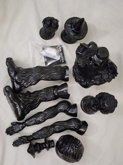 Wonder Goblin Papa Squatch Set Black Softvinyl DIY Kit Assembly Required 13.5″