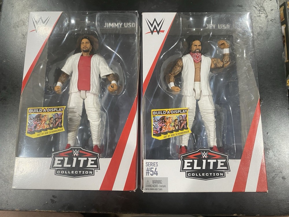 2017 Mattel WWE Elite Series 54 Jimmy & Jay Uso The Bloodline 7” Action Figures