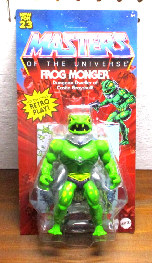 New For 2023 Mattel MOTU Origins Frog Monger 5.5-Inch Action Figure Retro Play!