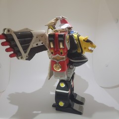 Bandai Mighty Morphin Power Rangers Deluxe Ninja Megazord WITH Falcon Zord 1995