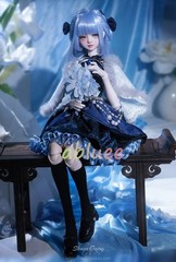 1/4 Shuga Fairy Blue Lolita Dress With Clothes Ball-jointed Doll Action Figure