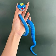 Disney Zootopia 2 Inspired Articulated Snake Toy 3D Printed Flexible Figure