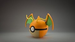 Dragonite | Themed 3D Printed Pokéball | #0149 Dragonite