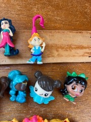 Lot of Mini Vinyl Plastic La La Loopsy & Friends Princess Mermaid Play Figures –