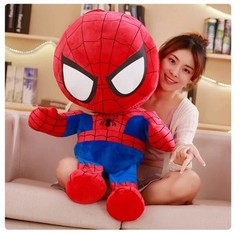 Comics Spider-Man Stuffed Toy Plush Doll Red PP Cotton Large-sized Birthday Gift