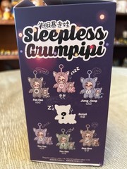 Sleepless Grumpipi Vinyl Face Plush Pendant with Extra Keychain – Fan Fan