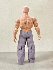 SU-CG-GRY: 1/12 Grey Cargo Pants for 6″ Mezco, MixMax Muscular Body (No Figure)