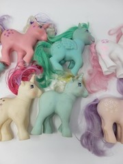 My Little Pony Lot Hasbro G1 8 Figures Bait As Is Ooak