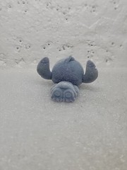 Disney Doorables Flocked Stitch Set of 4 Surfer Laying Hero and Puppy Pose