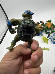 TMNT LEO DON RAPH MIKE Wacky Action LOT OF 5 Turtles Playmates 1989