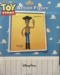 Disney Parks Pixar Toy Story Woody Action Figure Fully Articulated Removable Hat
