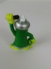 The CAN CREW Urban Spray Cans Pilot Green figurine collectible retired 1.5″