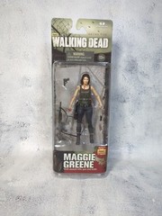 Walking Dead MAGGIE GREENE w/ Assault Rifle Gun Knife Series 5 SEALED NEW