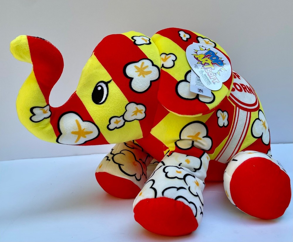 Large 16″ Cepia Pop Art Soft Plush Elephant Mammoth Cornelius or Mammoth Wham