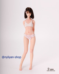 LDDOLL 27S 1/6 Finger Bone Seamless Silicone Body 12″ Female Figure Fit OB Head