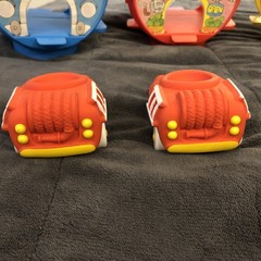 Vintage 1985 Parker Brothers Nerfuls Characters Round Town & Vehicles Toy Lot