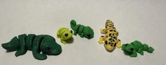 NEW! 3D Printed Articulated/Flexible Animals! Multiple Sizes!