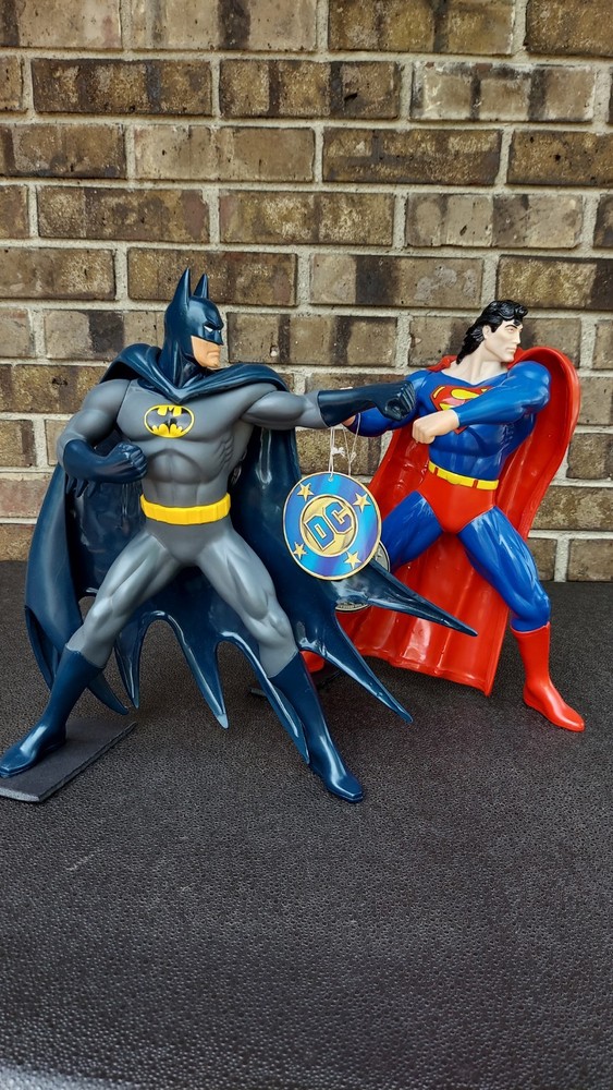 1995 DC Super Heroes Collection Batman Superman Kenner Vinyl Figure 13”
