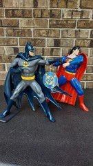 1995 DC Super Heroes Collection Batman Superman Kenner Vinyl Figure 13”