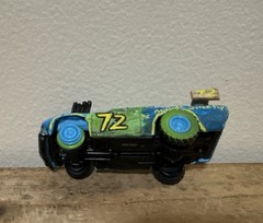 Disney Pixar Cars 3 Superfly #72 Demo Derby Missing 2 Rubber Tires Mattel
