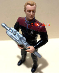 Star Trek Voyager Lt Tom Paris Con Officer figure w Trading Card