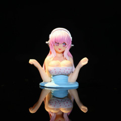 New Shaking Chest Anime Character Girl Car Ornaments Sexy Girl Figure Toy Gift