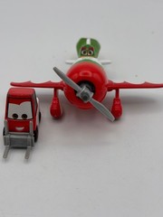 Disney Pixar Cars Planes Diecast El Chupacabra and Pitty Forklift Pit Row Set