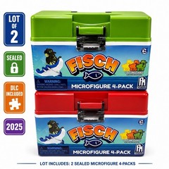 Lot Of 2 Fisch Microfigure 4 Packs & DLC Codes. Sealed 2025