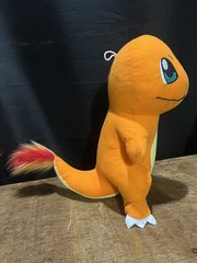 Pokemon Polystyrene Foam, Polyester Fiber filled CHARMANDER 14 inch Stuffed Toy