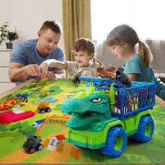 19 in 1 Dinosaur Toys for Kids 3-5 5-7, Dinosaur Truck Set for Toddlers with …