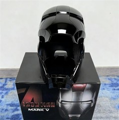 Autoking Iron Man MK5 Full Black Helmet Electronic Wearable Voice-control Mask